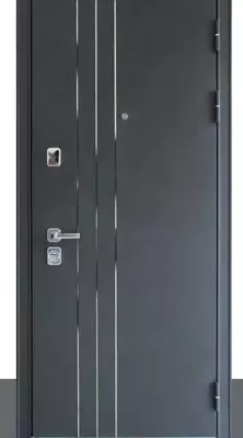 Входная металлическая дверь "БУЛЬДОРС Premium 90" (Чёрный шёлк 2050 х 880)