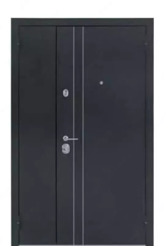 Kirish metall eshik BULDORS 24D (Qora ipak 2050 x 1200)