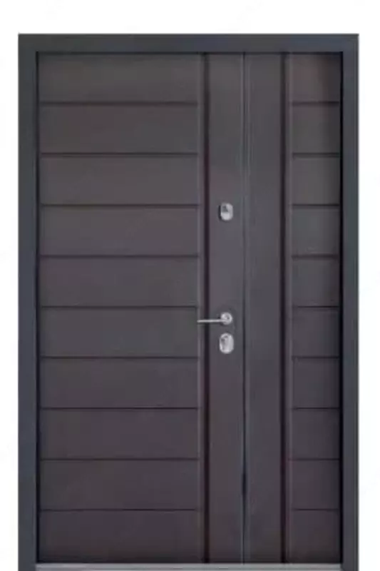  Kirish metall eshik BULDORS 24D (Qora ipak 2050 x 1200) - 