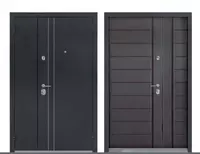   Kirish metall eshik BULDORS 24D (Qora ipak 2050 x 1200)