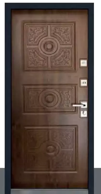  Входная металлическая дверь БУЛЬДОРС MASTINO MONTE XPOM (Чёрный шёлк 2050 х 860) - 