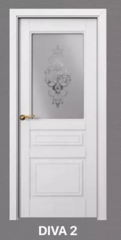 Межкомнатная дверь "BAFA Diva 2" (стеклянная) - 1 535 000 сум