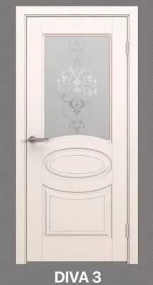 Межкомнатная дверь "BAFA Diva 3" (стеклянная) - 2 164 000 сум / комплект