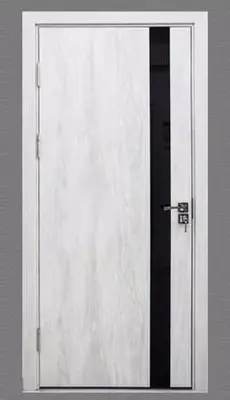 Межкомнатная дверь "BAFA SILVER 3" (светло-серая)