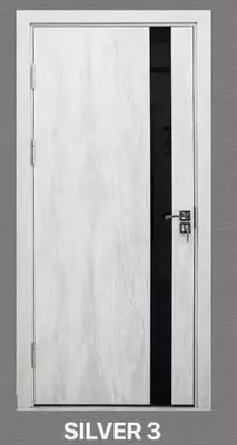Межкомнатная дверь "BAFA SILVER 3" (светло-серая) - 1 430 000 сум / комплект