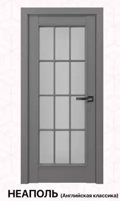 Межкомнатная дверь "ZA DOOR НЕАПОЛЬ Английская классика" (с остеклением) - 2 347 500 сум / комплект
