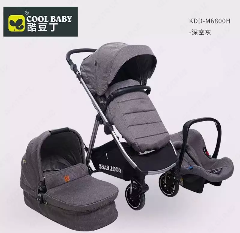 Детская коляска-трансформер Cool Baby M6800H (тёмно-серый)