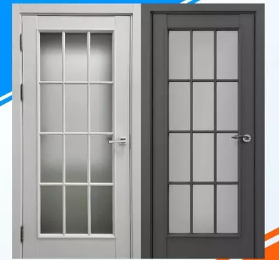 Межкомнатная МДФ стеклянная дверь "НЕАПОЛЬ" Английская классика (Россия)