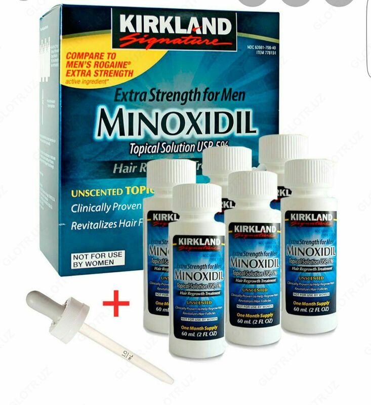 Minoksidil 5% Kirkland (Minoxidil) soch va soqolli loson