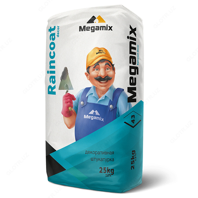 Dekorativ gips Megamix "Yomg'ir paltosi dekorasi" - 48 375 so'm 100 qadoqdan