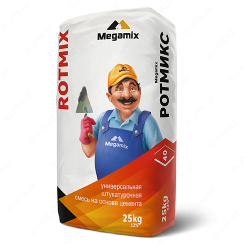 Tsement asosidagi universal gips aralashmasi Megamix ROTMIX - {0} so'mdan