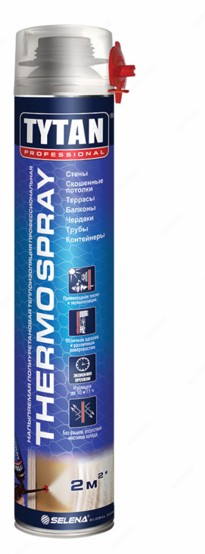 TYTAN THERMOSPRAY НАПЫЛЯЕМАЯ ТЕПЛОИЗОЛЯЦИЯ ПРОФЕССИОНАЛЬНАЯ 870 мл