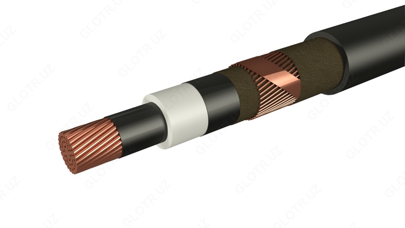 PvPu 1x70 / 16-6 kabelining strukturaviy elementlari