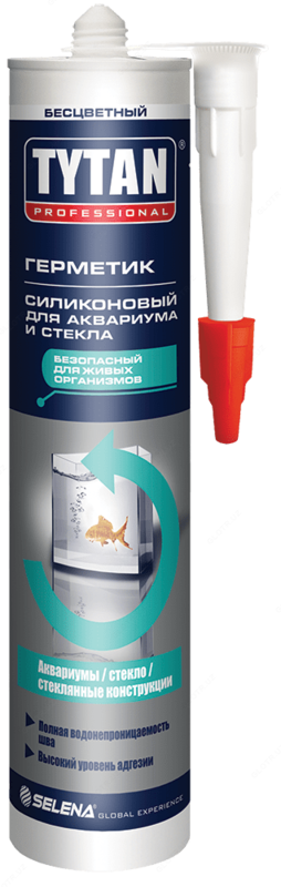 TYTAN ГЕРМЕТИК СИЛИКОНОВЫЙ ДЛЯ АКВАРИУМОВ И СТЕКЛА 310 мл - 