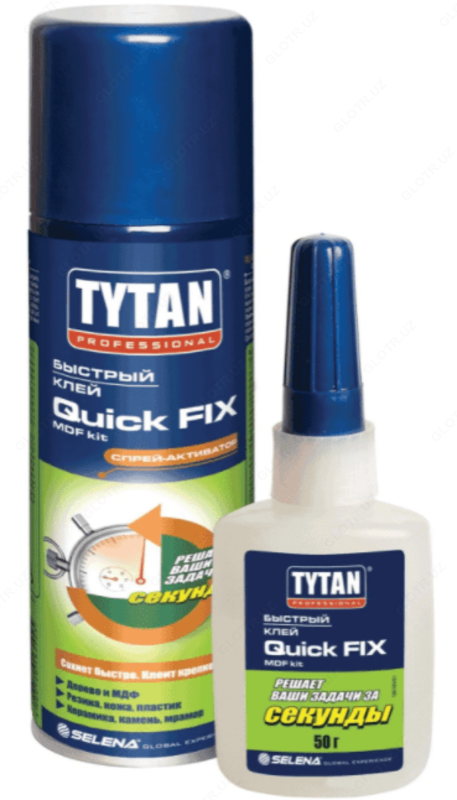  TYTAN Двухкомпонентный универсальный секундный клей 200 МЛ + 50 ГР (прозрачный) - 