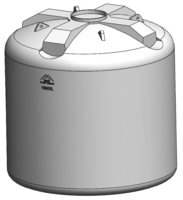 Вертикальная ёмкость для воды 15000л.