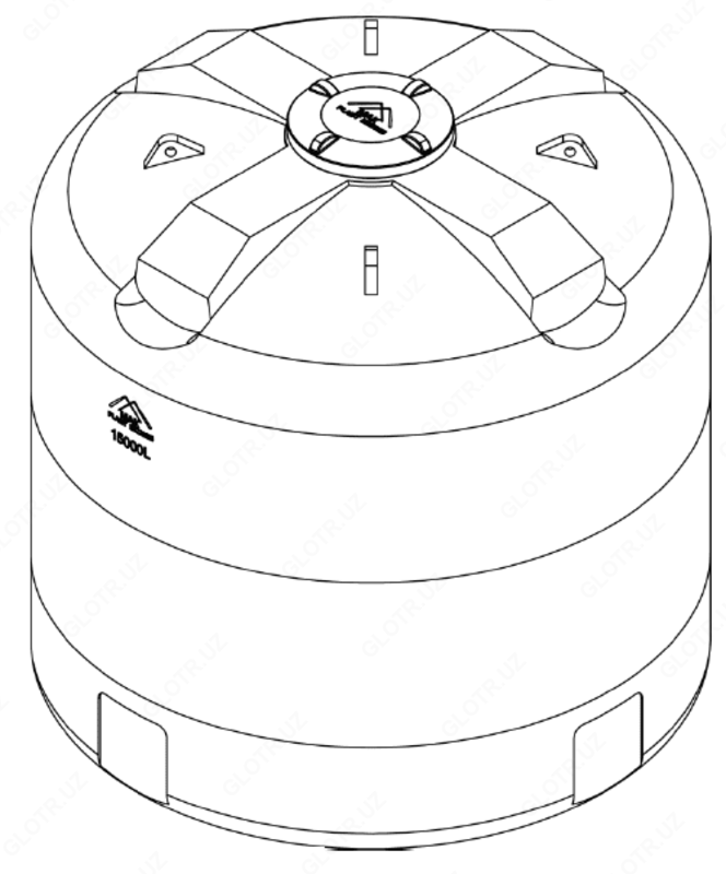 Вертикальная ёмкость для воды 15000л. - {0} so'mdan