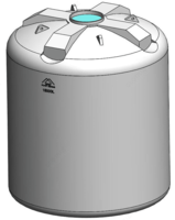 Вертикальная ёмкость для воды 18000л.