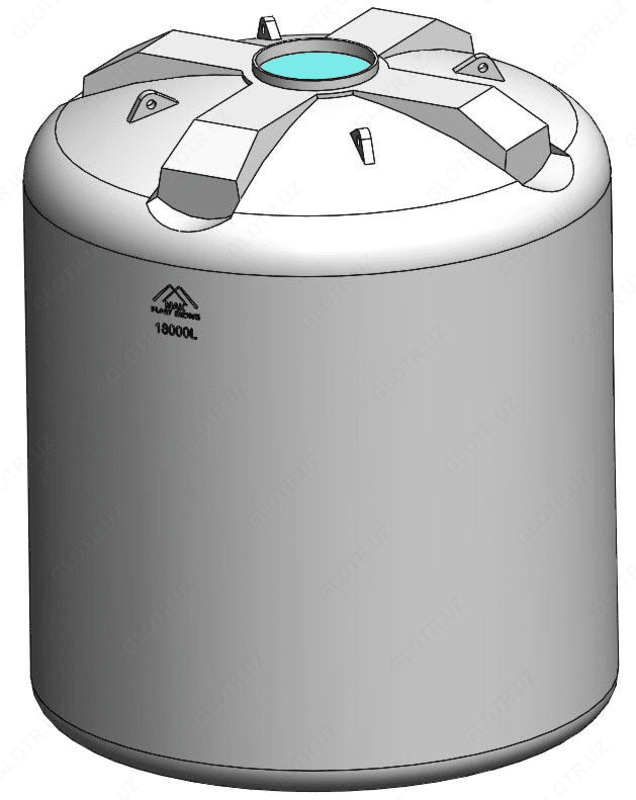 Вертикальная ёмкость для воды 18000л.