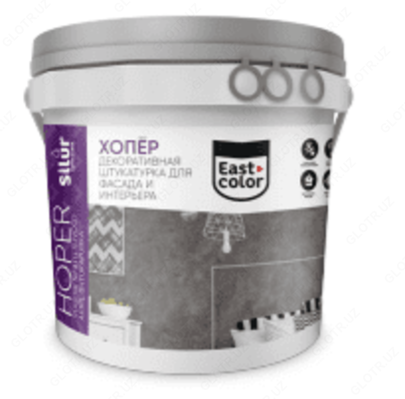 Декоративная штукатурка акриловая Хопер Светло-кремовый
