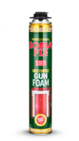  SOMAFIX ПРОФЕССИОНАЛЬНАЯ МОНТАЖНАЯ ПЕНА - S911 750мл/860гр (50л) - 