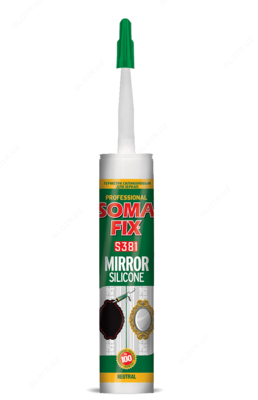SOMAFIX СИЛИКОНОВЫЙ ГЕРМЕТИК ДЛЯ ЗЕРКАЛ - S381 310мл/350гр SOMAFIX СИЛИКОНОВЫЙ ГЕРМЕТИК ДЛЯ ЗЕРКАЛ - S381 310мл/350гр
