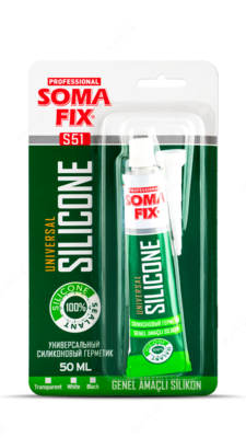 SOMAFIX СИЛИКОНОВЫЙ ГЕРМЕТИК В ТЮБИКАХ - S51 50мл SOMAFIX СИЛИКОНОВЫЙ ГЕРМЕТИК В ТЮБИКАХ - S51 50мл