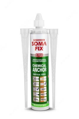 SOMAFIX ХИМИЧЕСКИЙ ДЮБЕЛЬ НА ОСНОВЕ ПОЛИЭФИРА - S700 310мл/500гр SOMAFIX ХИМИЧЕСКИЙ ДЮБЕЛЬ НА ОСНОВЕ ПОЛИЭФИРА - S700 310мл/500гр