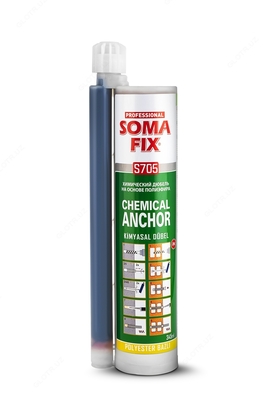 SOMAFIX ХИМИЧЕСКИЙ ДЮБЕЛЬ НА ОСНОВЕ ПОЛИЭФИРА - S700 310мл/500гр SOMAFIX ХИМИЧЕСКИЙ ДЮБЕЛЬ НА ОСНОВЕ ПОЛИЭФИРА - S700 310мл/500гр