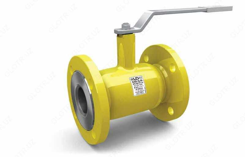  Gaz gardishli ulanish uchun sharli klapan LD KShTsF Du 32 Ru 40 - 