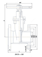  Eshik klapan DN-80 PN-16 rezina xanjarli choyan 30h39r - 