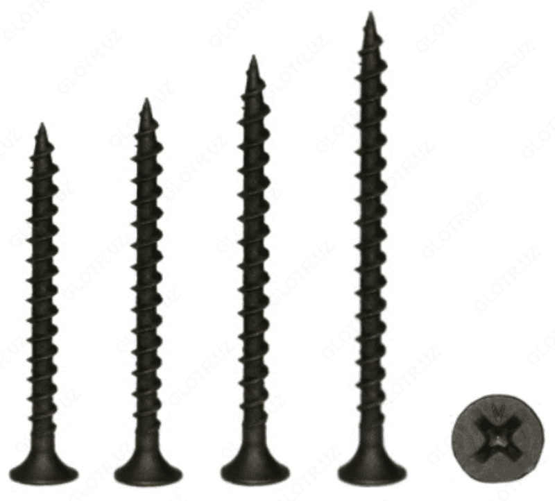 Yog'och uchun qora o'z-o'zidan tejamkor vint 4.2x30