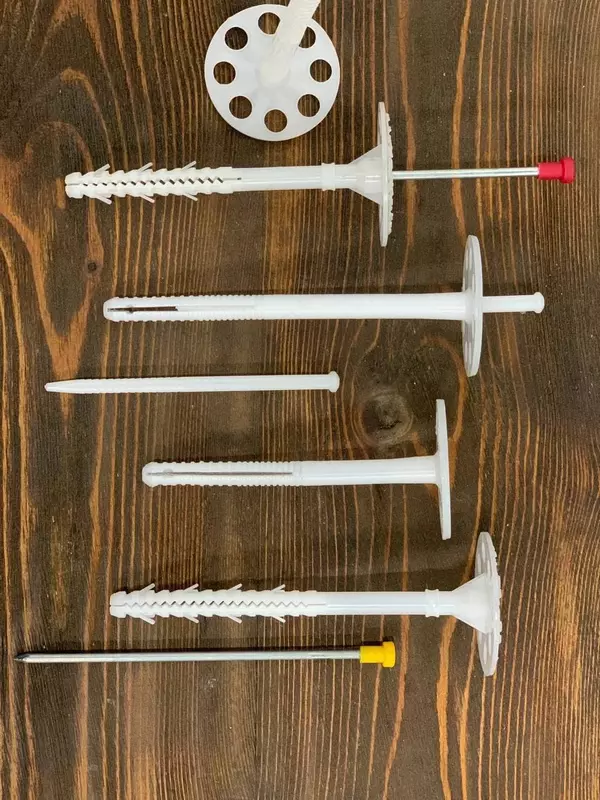 10x125 mm poliamid tirnoqli plastik plastinka dübel