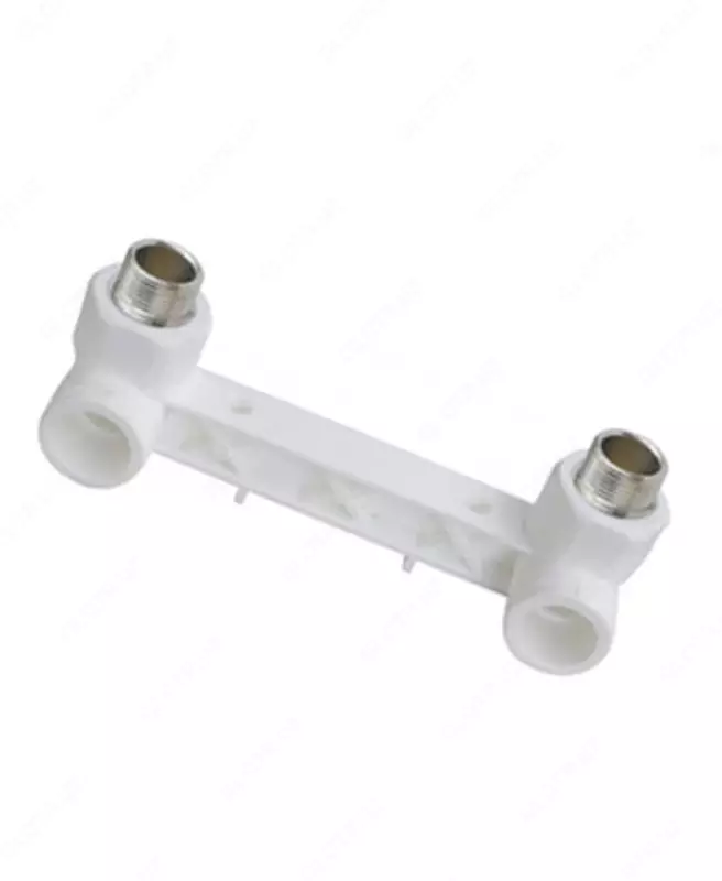  Двойной отвод с настенным креплением Н/Р Vero ∅ 25х1/2 - 