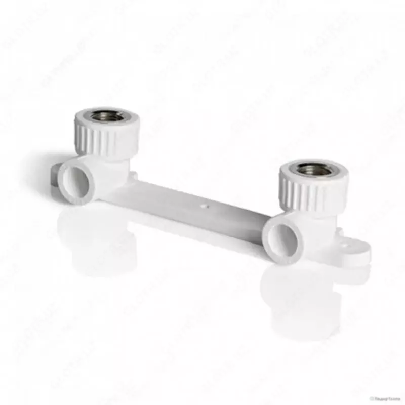 Двойной отвод с настенным креплением В/Р Vero ∅ 20х1/2