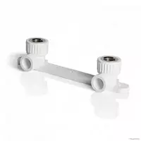  Двойной отвод с настенным креплением В/Р Vero ∅ 20х1/2 - 