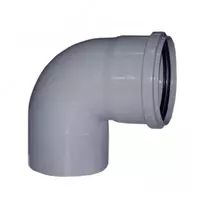 Отвод канализационный Vero 90° ∅ 75 мм