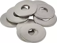 Yassi yuvgichlar 6 mm QOPLAMASIZ