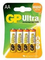  Батарейка GP ULTRA+ ALKALINE (LR6) 4*BL (уп) - 