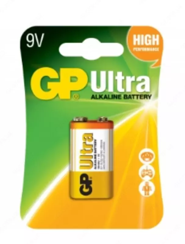 Батарейка GP ULTRA+ ALKALINE (6LF22) 1*BL - от {0} сум