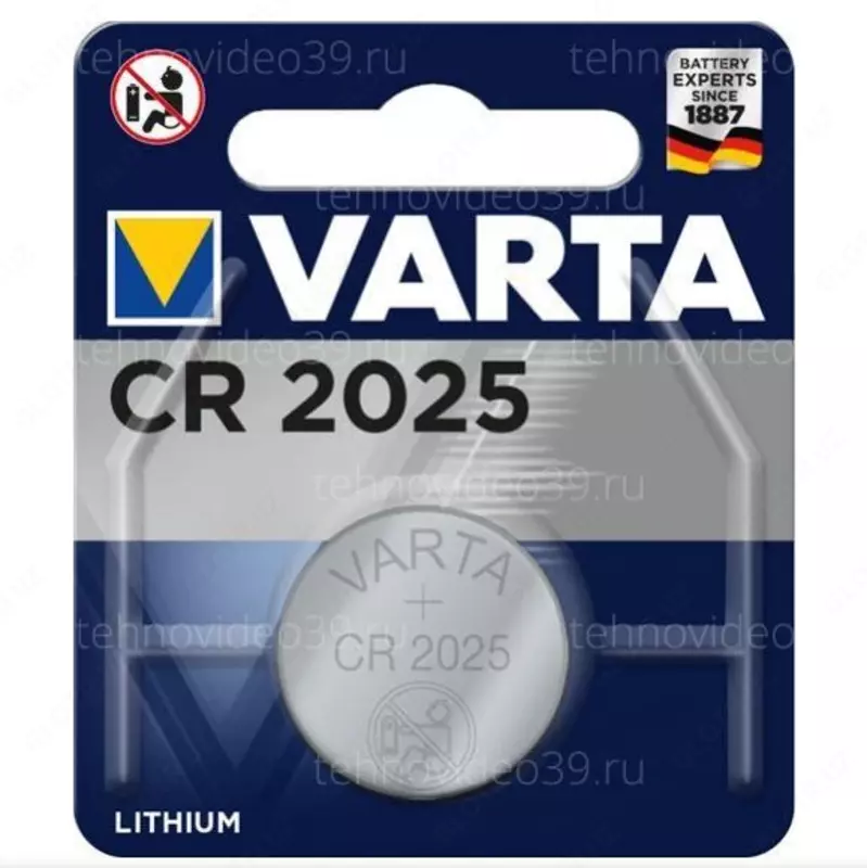 Батарейка VARTA 6025 (CR 2025) 1*BL Lithium