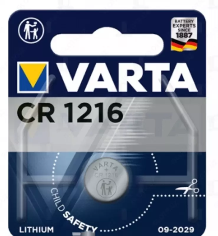  Батарейка VARTA 6216 (CR 1216) 1*BL Lithium - 