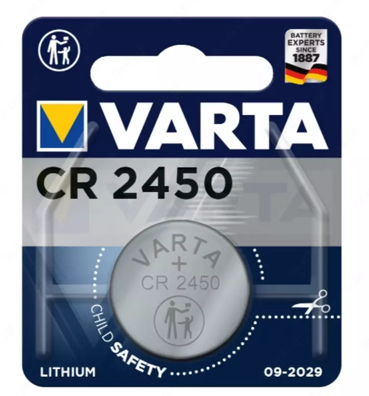 Батарейка VARTA 6450 (CR 2450) 1*BL Lithium