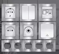 VESTA PALERMO (NIKEL) Розетка с/з solo - от {0} сум