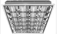  Светильник люминесцентный ЛВО 4х18-CSVT/GR зеркальная решетка ЭПРА 588х588 - 