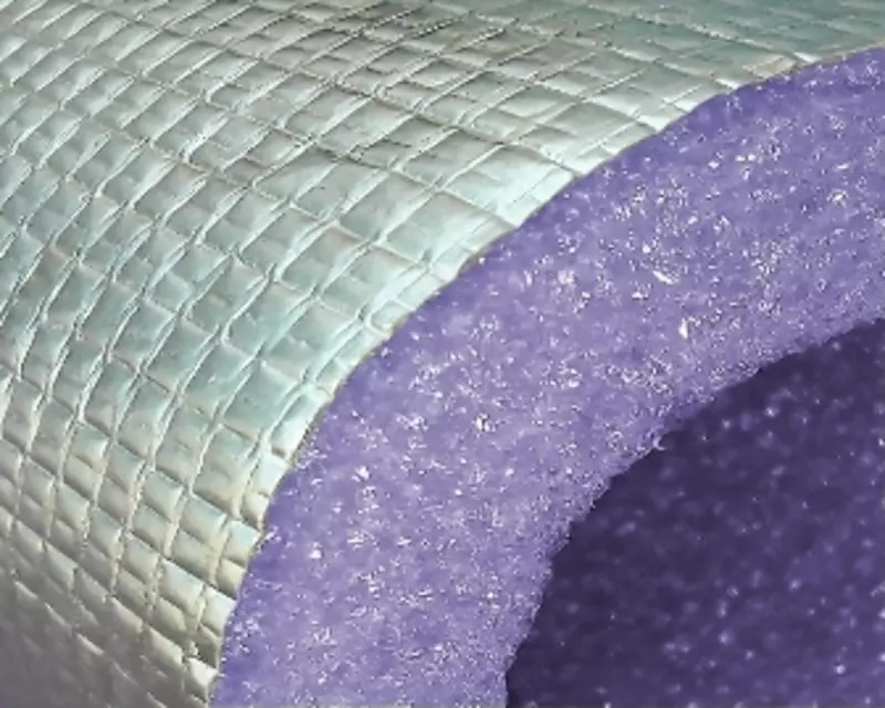  Изоляционное ламинированное полотно из вспененного полиэтилена ПЛ02 толщина 2мм - 