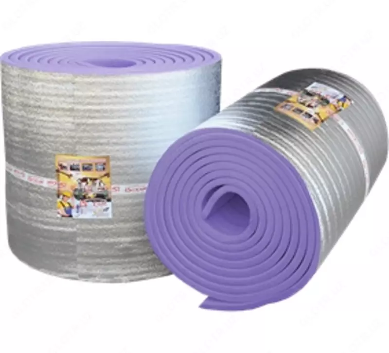 Изоляционное ламинированное полотно из вспененного полиэтилена ПЛ05 толщина 5мм