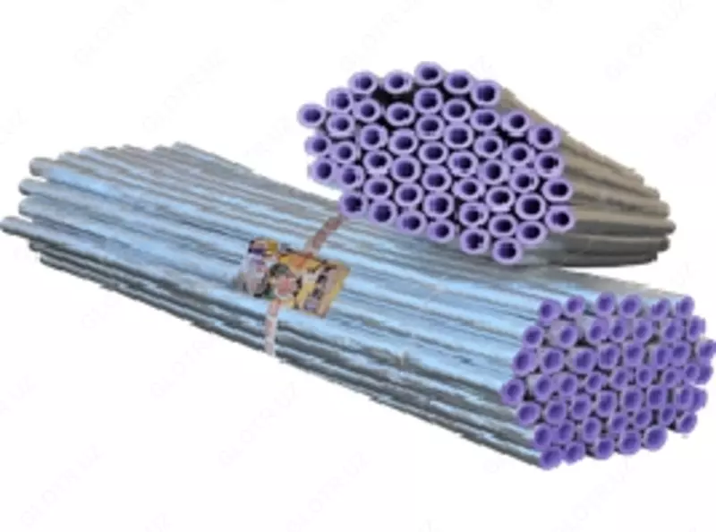 Изоляционная оболочка трубная ламинированная тонкостенная из вспененного полиэтилена ОТЛ25х5мм