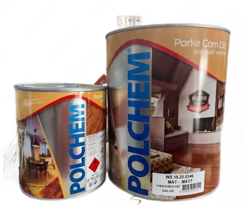 Паркетный матовый лак 12 кг - {0} so'mdan