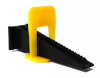  Система для выравнивания кафельной плитки из пластмасс: 20 мм чёрный цвет . КЛИН (100шт) - 